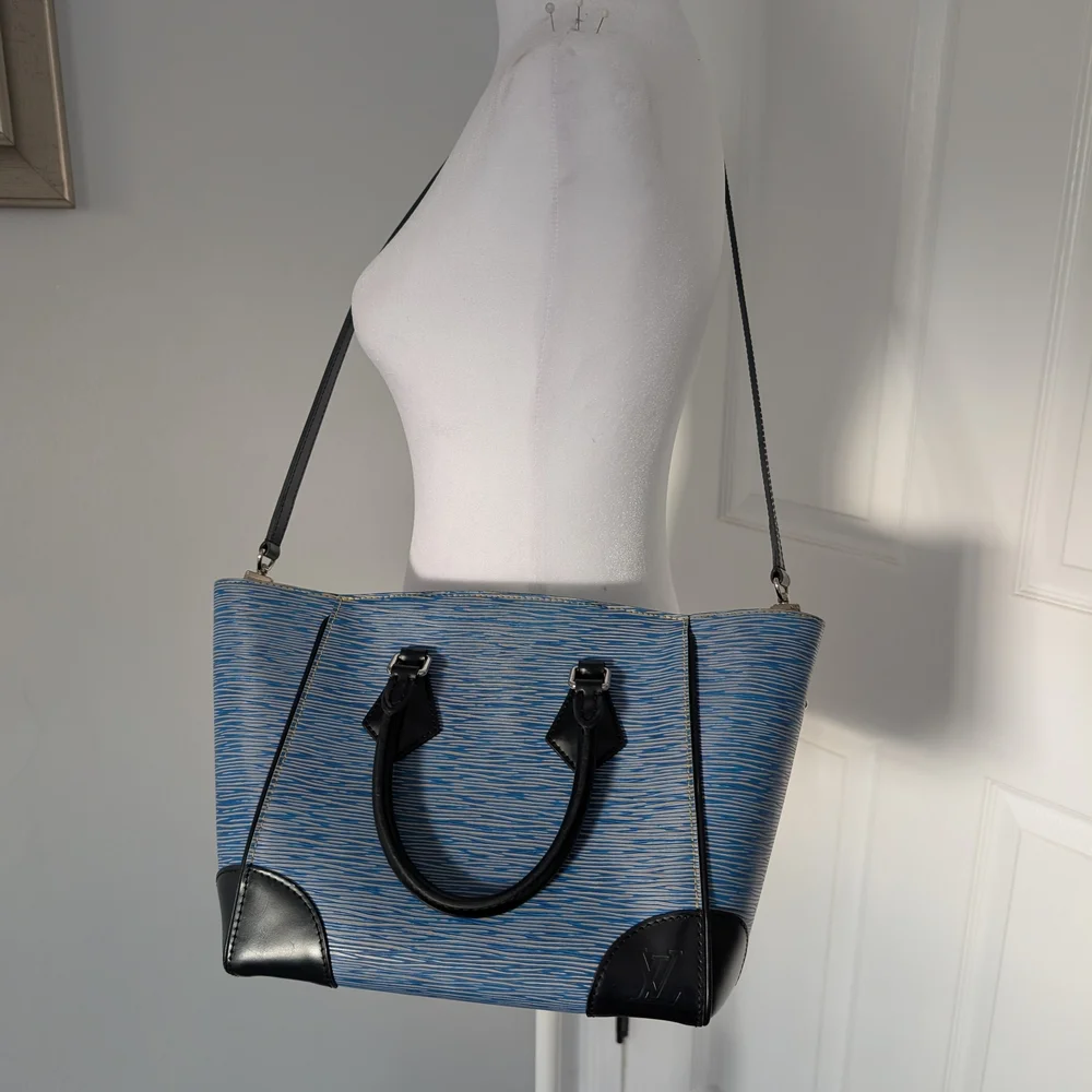 Louis Vuitton Denim Epi Leather Phenix PM Shoulder Bag